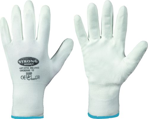 stronghand® 0706 Handschuhe (VE) - PU - weiß