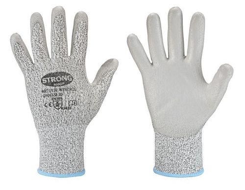 stronghand® 0816 Schnittschutz-Handschuhe B (VE) - PU - grau