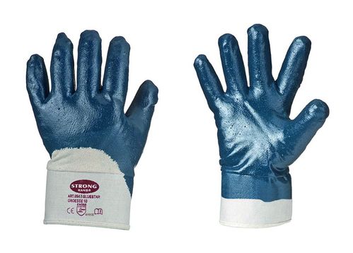 stronghand® 0563 Handschuhe (VE 144 Paar) - Nitril blau - Stulpe
