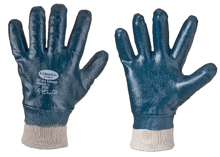 stronghand® 0561 Handschuhe (VE) - Nitril blau - Strickbund