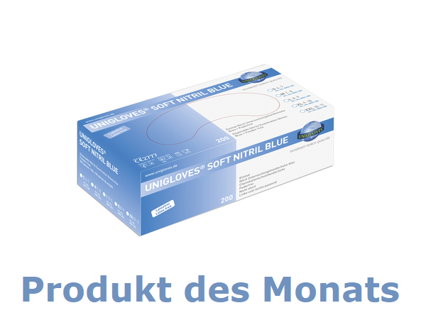Unigloves SOFT® NITRIL BLUE EINWEGHANDSCHUHE (Box mit 200 Stück)