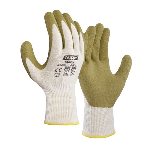 texxor® 2221 Grobstrick-Handschuh GREEN PROTECT (VE) - Naturlatex